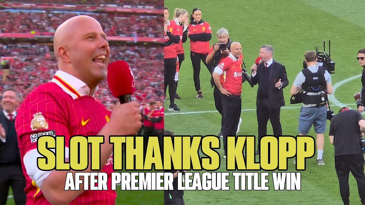 Slot  thanks Klopp as Liverpool win title and begin new chapter