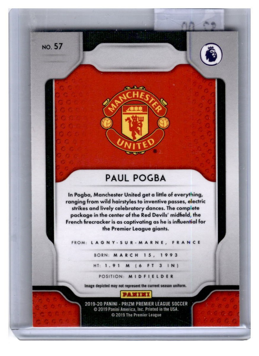How much is 2019 panini orizm team logo manchester united card worth know its value here