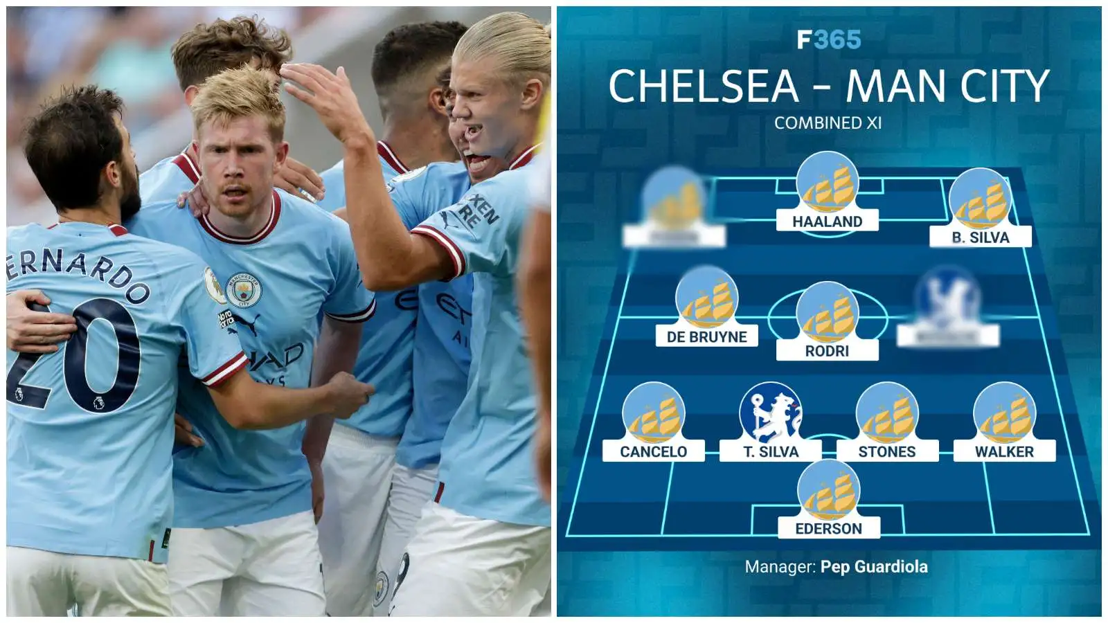 Manchester City vs Chelsea Best Lineup Options Peps Possible Team Choices