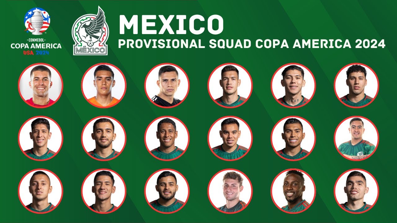 Mexico National Football Team Players - Latest Squad List For 2024 Matches