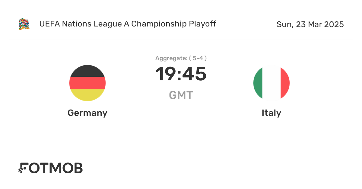 Whats the Germany Italy Matchup Stats? Compare Key Team Performance Data